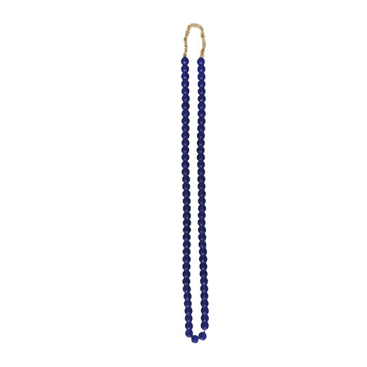 Cobalt blue recycled glass necklace